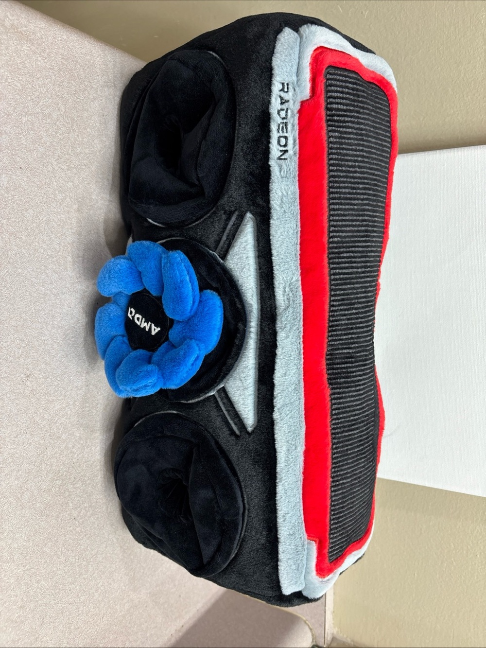 AMD Radeon GPU Plush Pillow + 1 Detachable Fan Plush Official Promo Merch